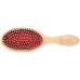 Oval Bamboo Paddle Brush - Plastic Pins Oval Bamboo Paddle Brush - Plastic Pins